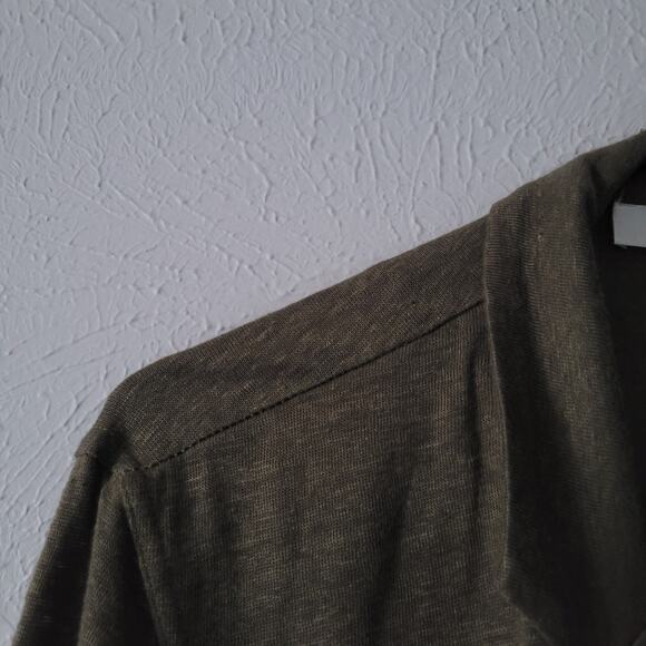 Contemporaine Exclusivite Simon Linen Lagen Looke green minimalist blazer - Picture 3 of 7